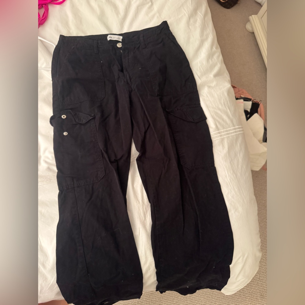 Zara Black Cargo Pants